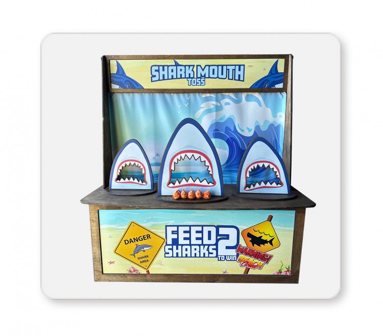 SHARK MOUTH TOSS  Premium Wood Games