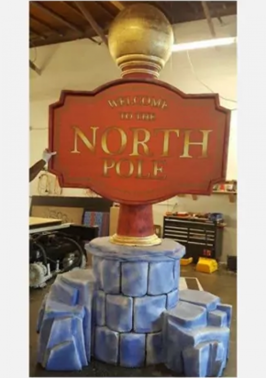 Giant North Pole Sign