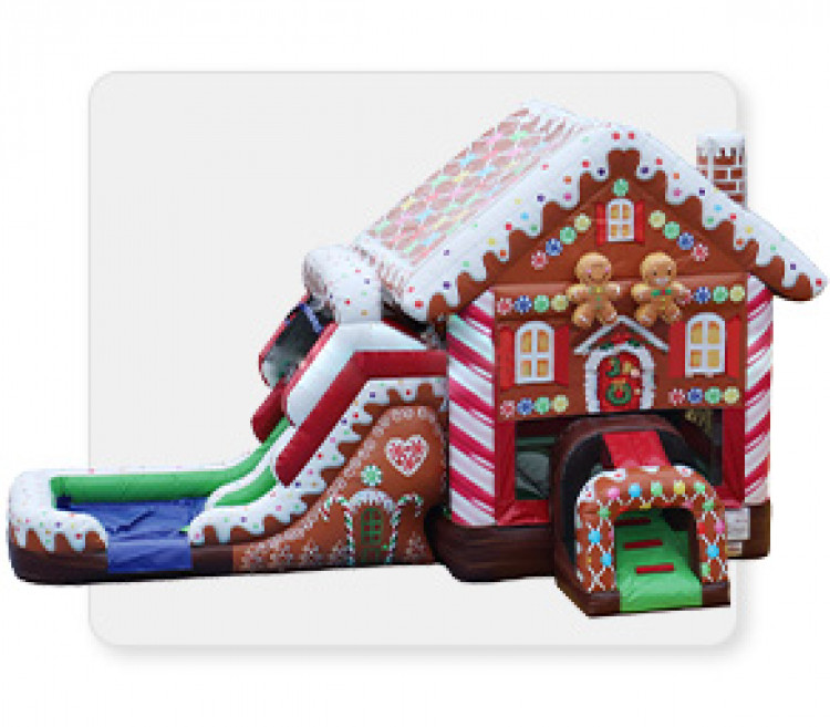 gingerbread bounce house