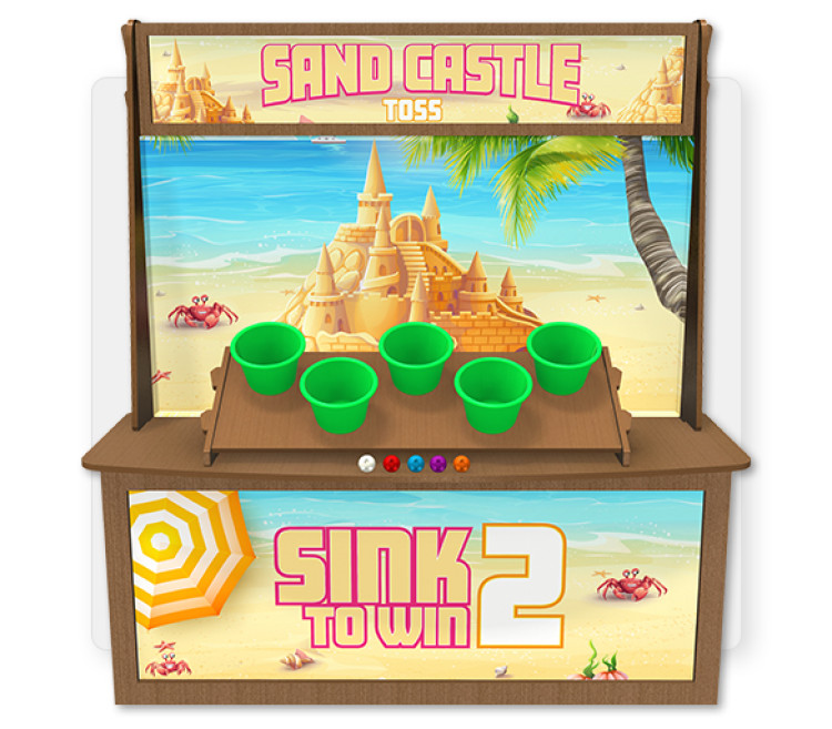 SAND CASTLE TOSS  Premium Wood Games