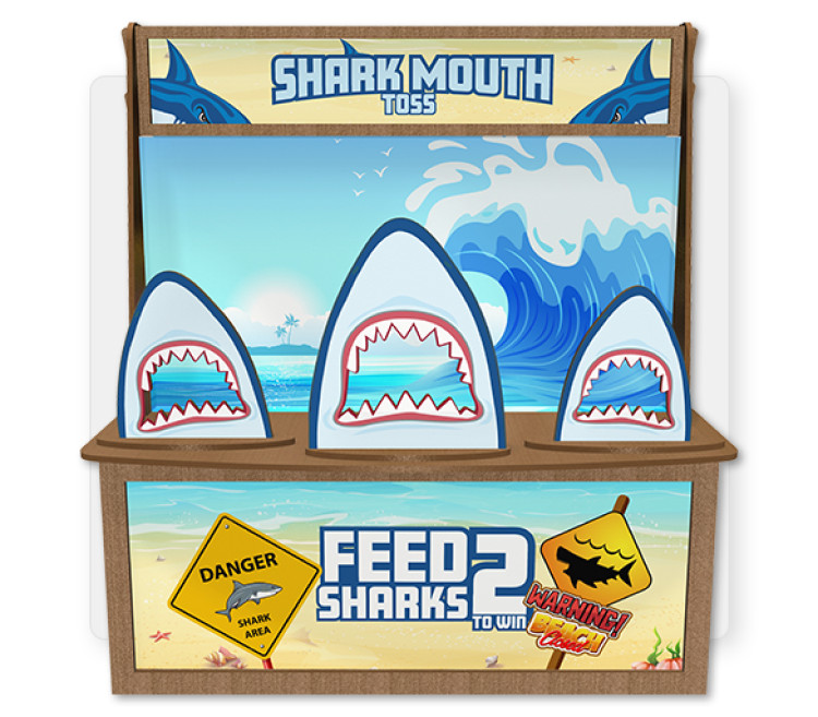 SHARK MOUTH TOSS  Premium Wood Games