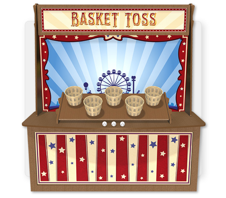 BASKET TOSS  Premium Wood Games