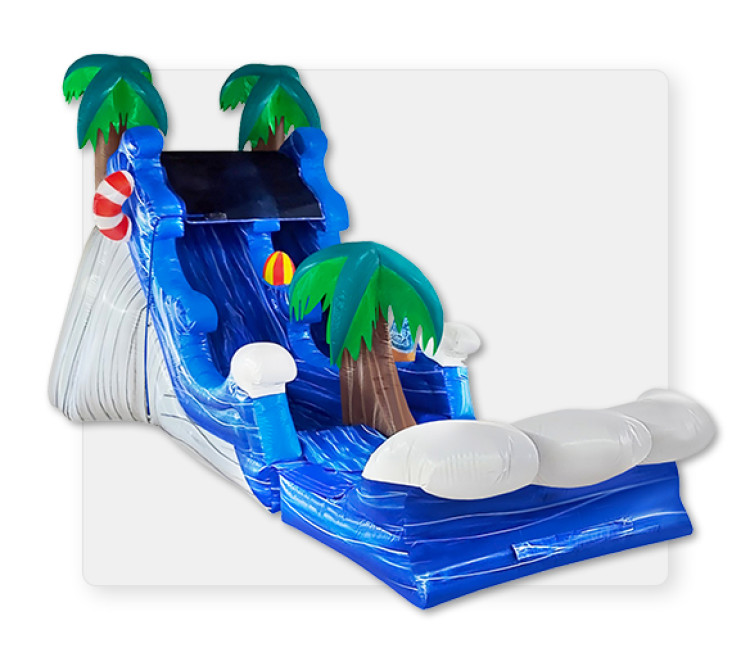 MALIBU SPLASH WET SLIDE 16’ x 40’ x 18’
