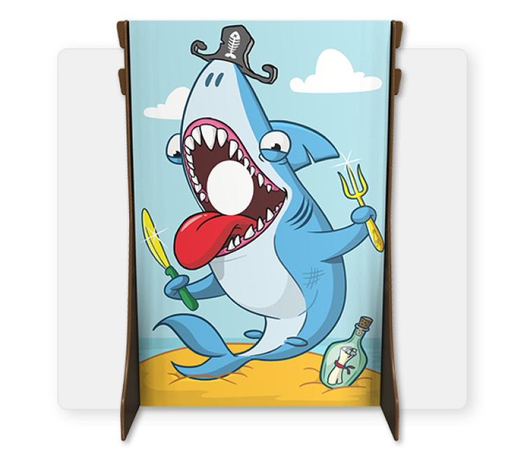 Beach Shark Photo Stand-In 83 H x 53.5 W x 35 D