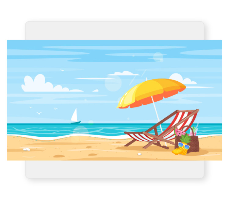 Beach Backdrop 8'x10'