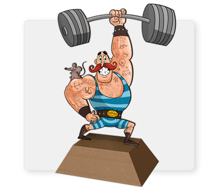 Strong Man 4' by 8'