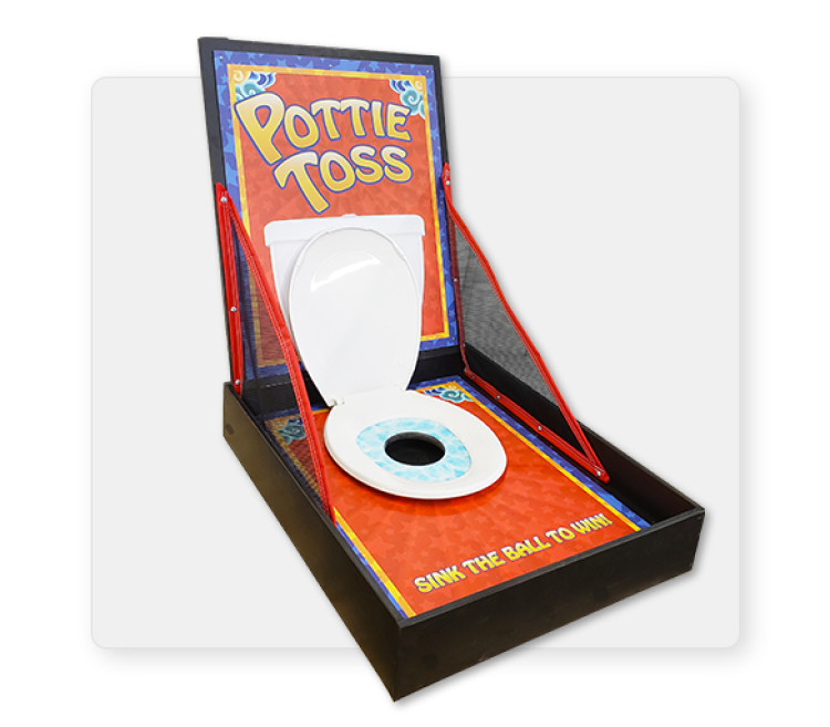Potty Toss with Carnival Tent Package 8' x 8'