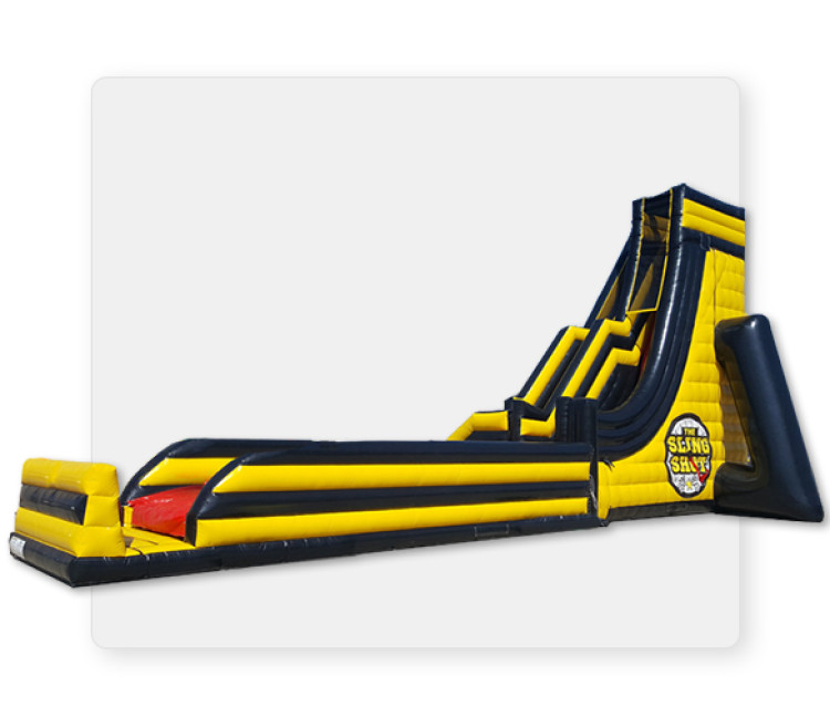 Slingshot Water Slide Wet  70’L x 25’W x 33’H