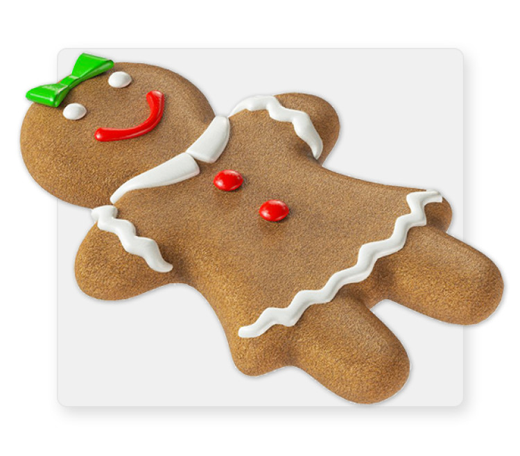 gingerbread girl 4' with stand gingerbread girl 4' with stand