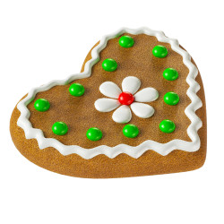 Gingerbread Heart Cookie 3' by 3' with stand