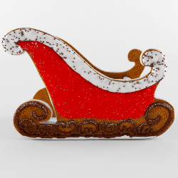 Gingerbread Sleigh Christmas 4' by 8'