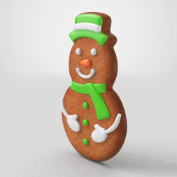 Gingerbread Snowman 6' with stand