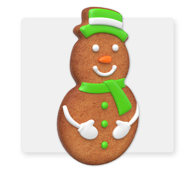 Gingerbread Snowman 6' with stand Gingerbread Snowman 6' with stand