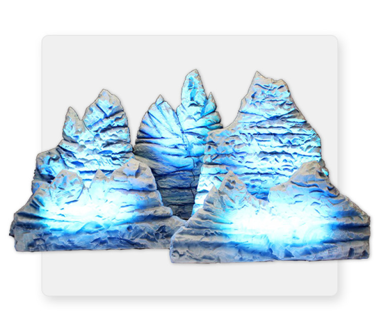 Winter Wonderland Mountains Set of 3 Lighted Winter Wonderland Mountains Set of 3 Lighted