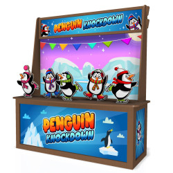 Penguin Knockdown Premium Wood Games