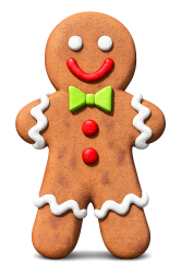 gingerbread boy cookie 4' with stand