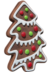 gingerbread cookie tree 5' with stand