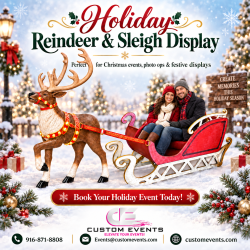 8.5' LED Reindeer